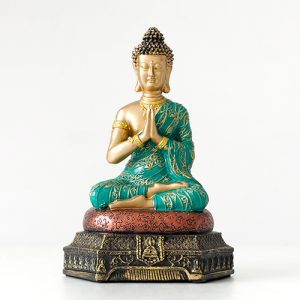 Statue bouddha bleu